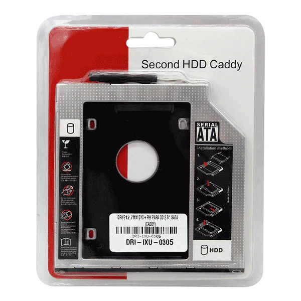 CADDY PARA DISCO SATA 12.7 mm, INCLUYE HERRAMIENTAS