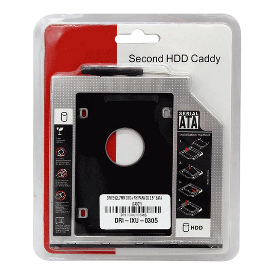 CADDY PARA DISCO SATA 12.7 mm, INCLUYE HERRAMIENTAS